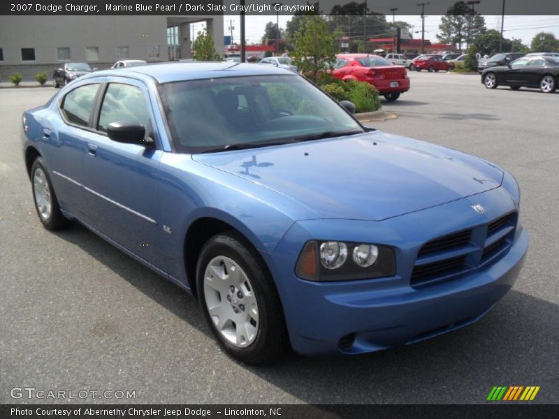 Marine Blue Pearl / Dark Slate Gray/Light Graystone 2007 Dodge Charger