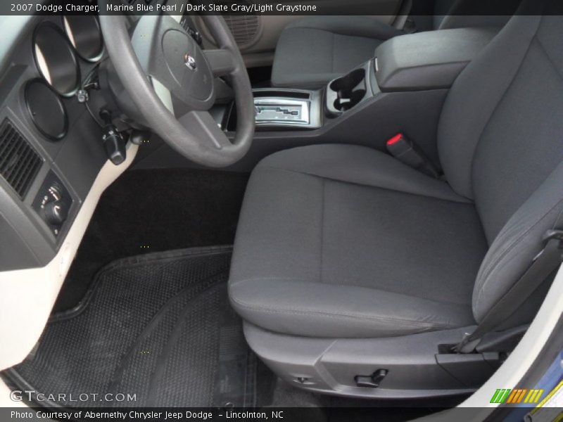 Marine Blue Pearl / Dark Slate Gray/Light Graystone 2007 Dodge Charger