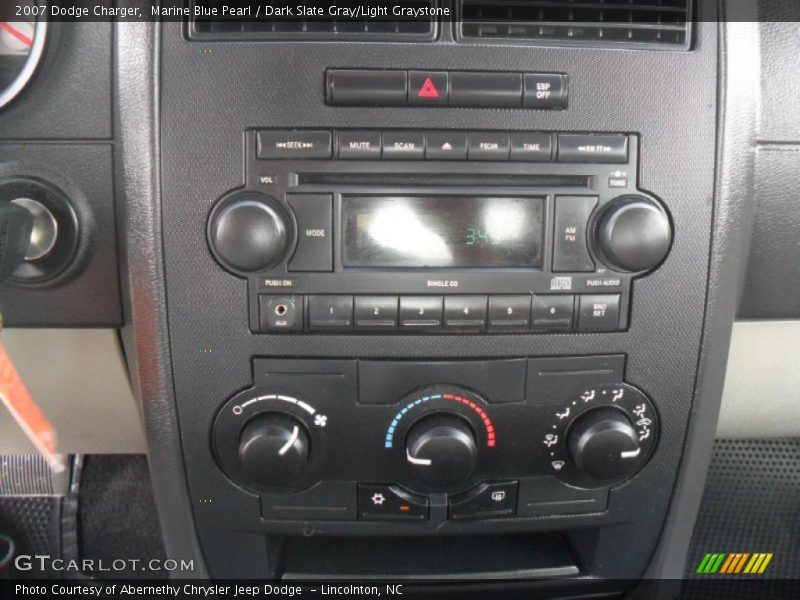 Marine Blue Pearl / Dark Slate Gray/Light Graystone 2007 Dodge Charger
