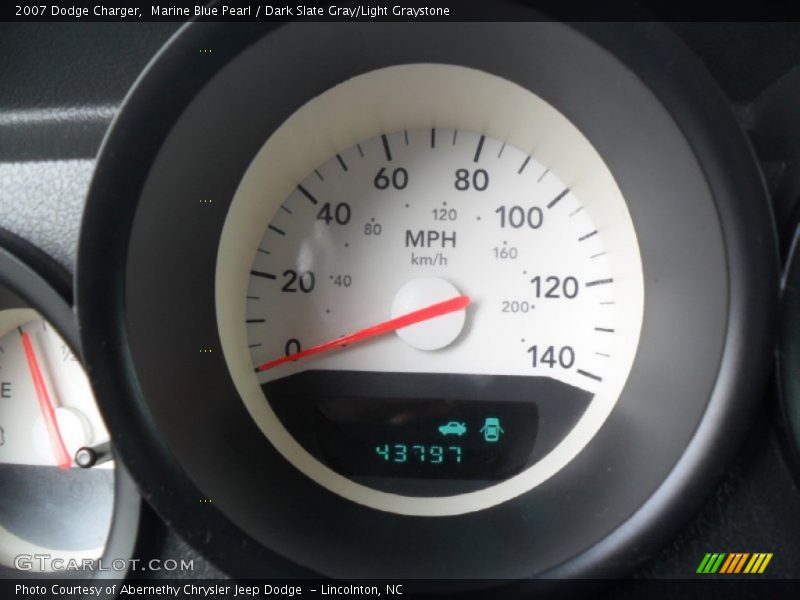 Marine Blue Pearl / Dark Slate Gray/Light Graystone 2007 Dodge Charger