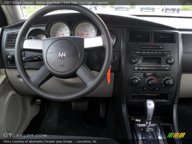 Marine Blue Pearl / Dark Slate Gray/Light Graystone 2007 Dodge Charger