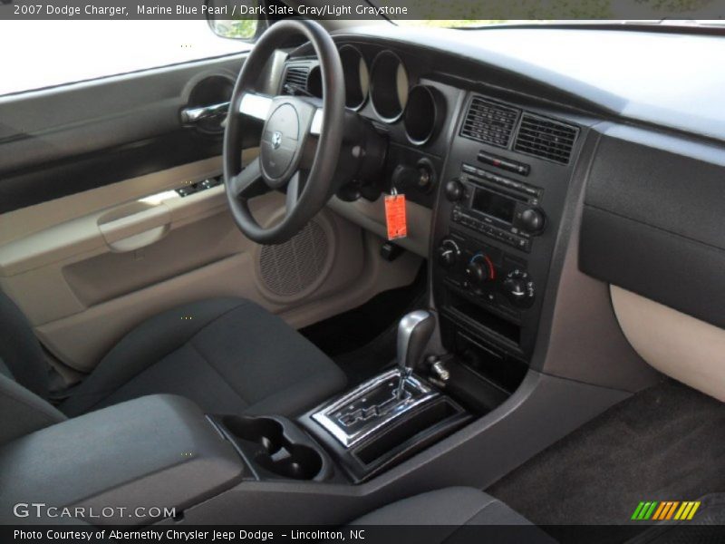 Marine Blue Pearl / Dark Slate Gray/Light Graystone 2007 Dodge Charger