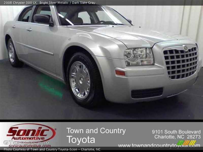 Bright Silver Metallic / Dark Slate Gray 2008 Chrysler 300 LX