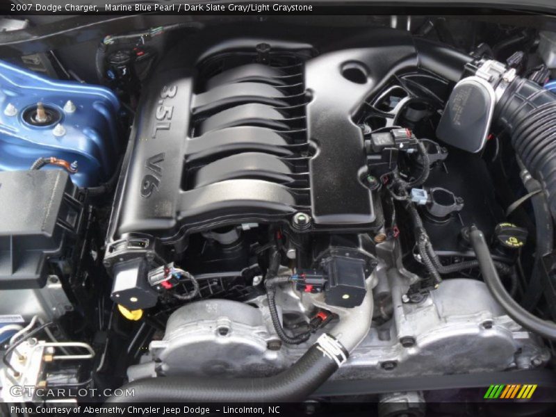 Marine Blue Pearl / Dark Slate Gray/Light Graystone 2007 Dodge Charger