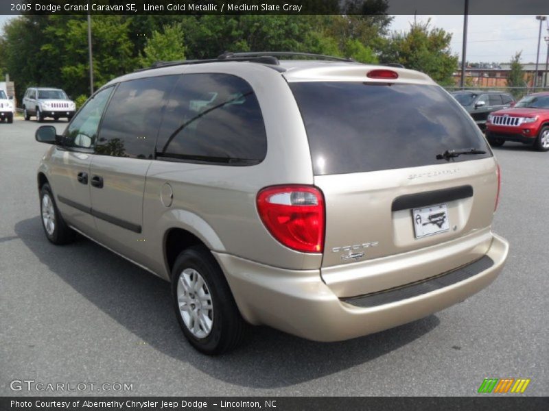 Linen Gold Metallic / Medium Slate Gray 2005 Dodge Grand Caravan SE