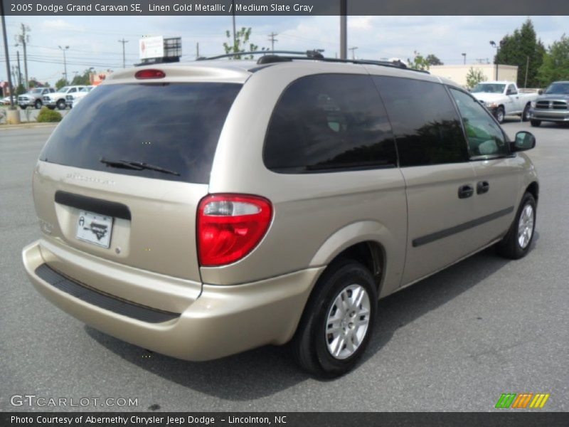 Linen Gold Metallic / Medium Slate Gray 2005 Dodge Grand Caravan SE