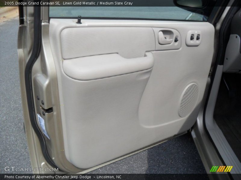 Linen Gold Metallic / Medium Slate Gray 2005 Dodge Grand Caravan SE