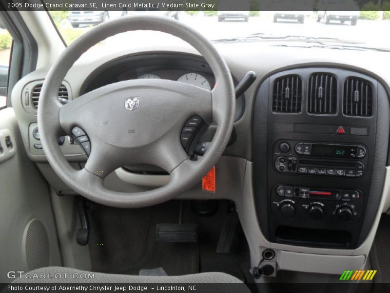 Linen Gold Metallic / Medium Slate Gray 2005 Dodge Grand Caravan SE