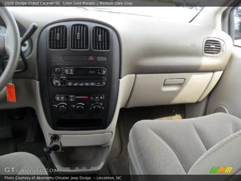 Linen Gold Metallic / Medium Slate Gray 2005 Dodge Grand Caravan SE
