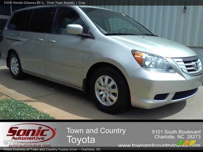 Silver Pearl Metallic / Gray 2008 Honda Odyssey EX-L