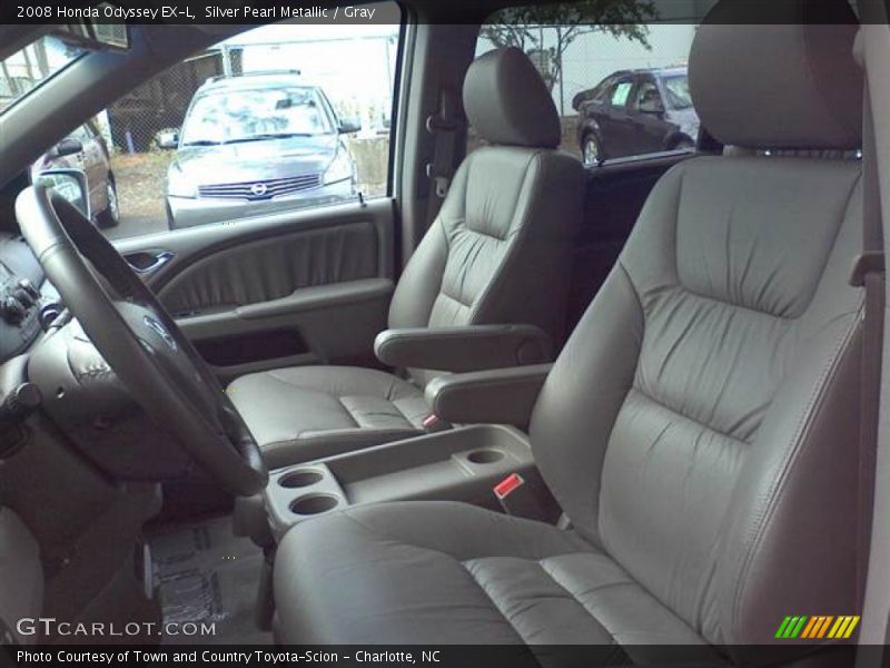 Silver Pearl Metallic / Gray 2008 Honda Odyssey EX-L