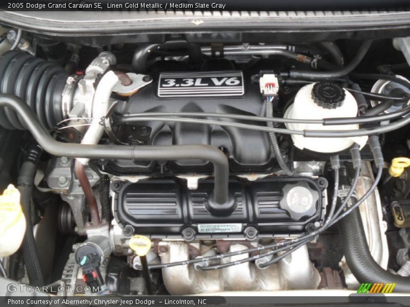 Linen Gold Metallic / Medium Slate Gray 2005 Dodge Grand Caravan SE