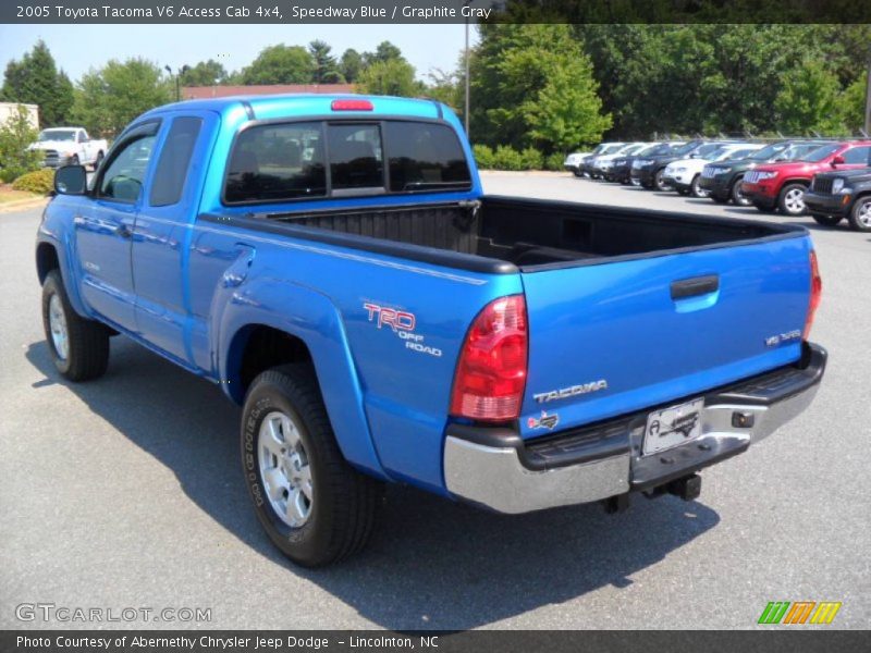 Speedway Blue / Graphite Gray 2005 Toyota Tacoma V6 Access Cab 4x4