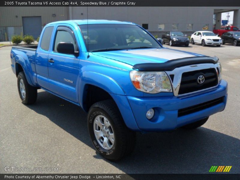 Speedway Blue / Graphite Gray 2005 Toyota Tacoma V6 Access Cab 4x4