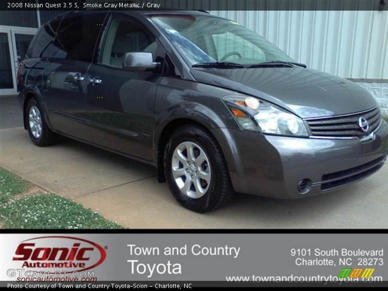 Smoke Gray Metallic / Gray 2008 Nissan Quest 3.5 S