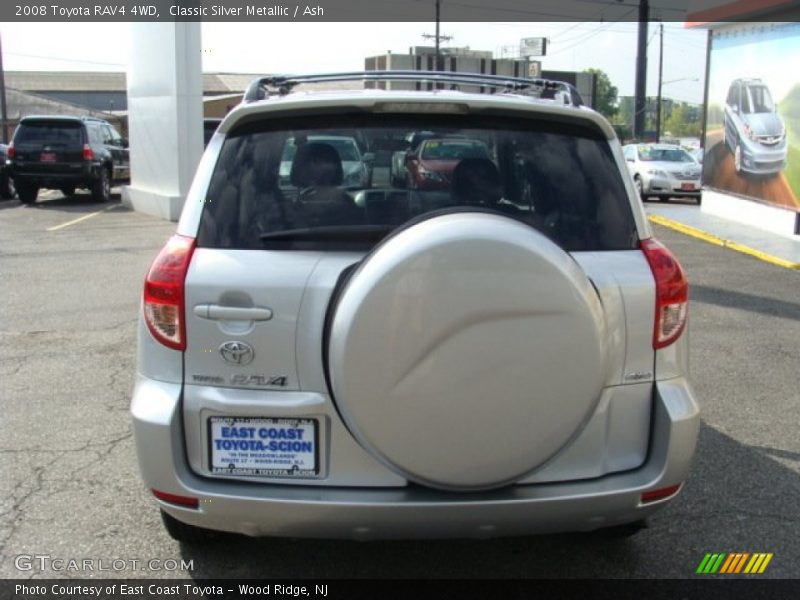 Classic Silver Metallic / Ash 2008 Toyota RAV4 4WD