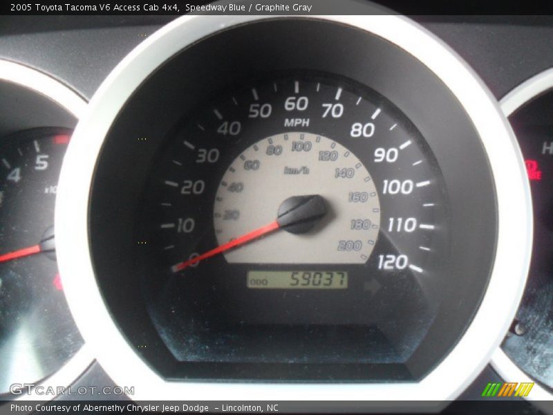 Speedway Blue / Graphite Gray 2005 Toyota Tacoma V6 Access Cab 4x4