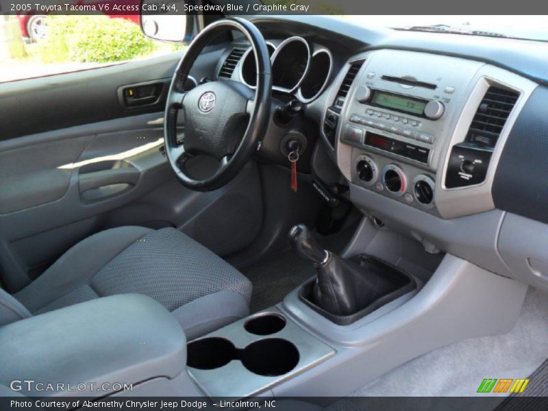 Speedway Blue / Graphite Gray 2005 Toyota Tacoma V6 Access Cab 4x4