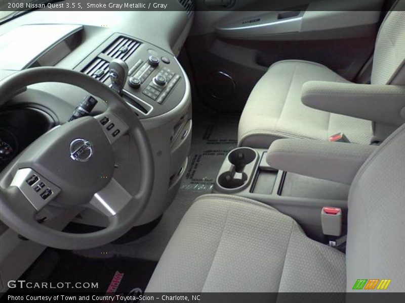 Smoke Gray Metallic / Gray 2008 Nissan Quest 3.5 S