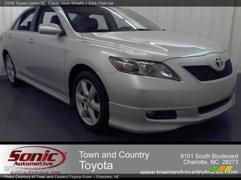 Classic Silver Metallic / Dark Charcoal 2008 Toyota Camry SE