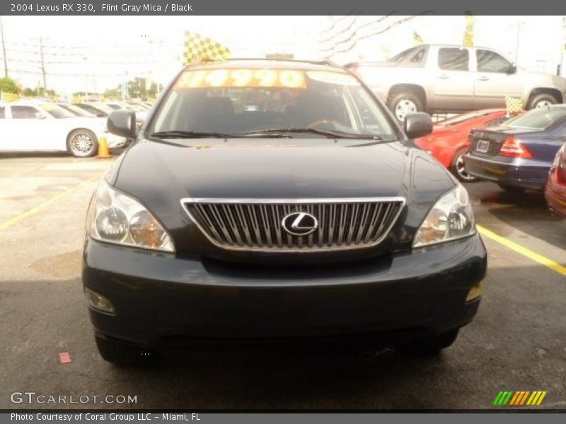 Flint Gray Mica / Black 2004 Lexus RX 330