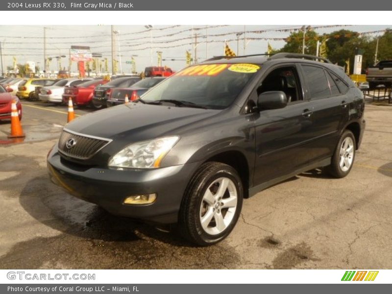 Flint Gray Mica / Black 2004 Lexus RX 330