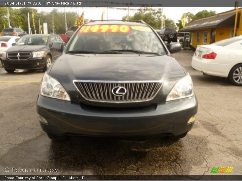 Flint Gray Mica / Black 2004 Lexus RX 330