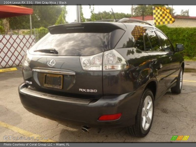 Flint Gray Mica / Black 2004 Lexus RX 330