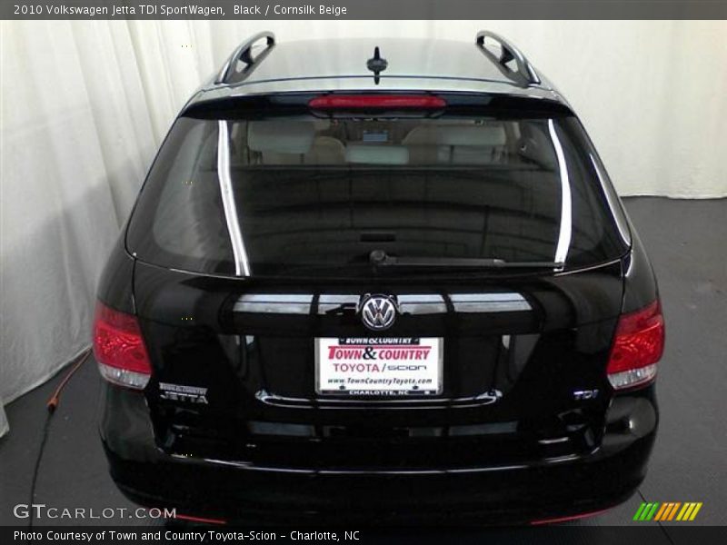 Black / Cornsilk Beige 2010 Volkswagen Jetta TDI SportWagen