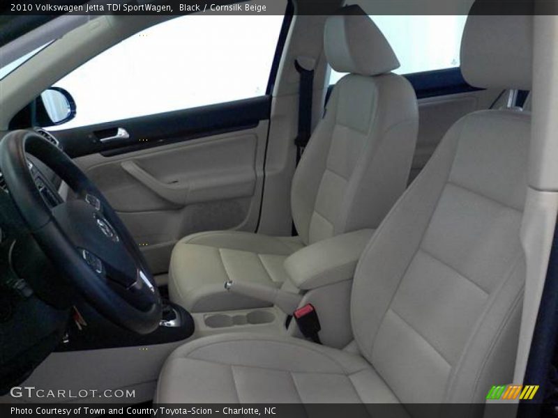 Black / Cornsilk Beige 2010 Volkswagen Jetta TDI SportWagen