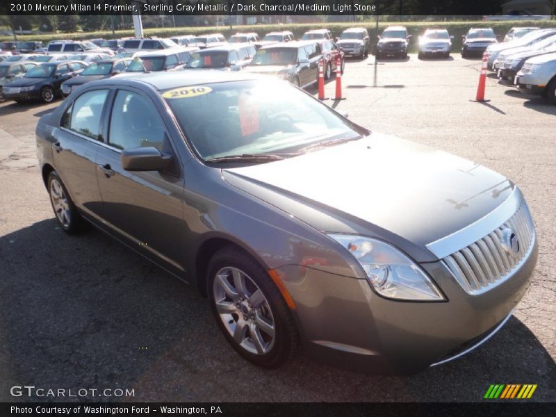 Sterling Gray Metallic / Dark Charcoal/Medium Light Stone 2010 Mercury Milan I4 Premier