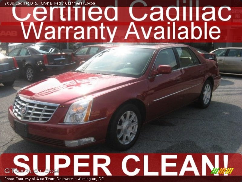 Crystal Red / Cashmere/Cocoa 2008 Cadillac DTS