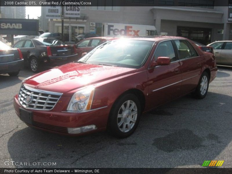 Crystal Red / Cashmere/Cocoa 2008 Cadillac DTS