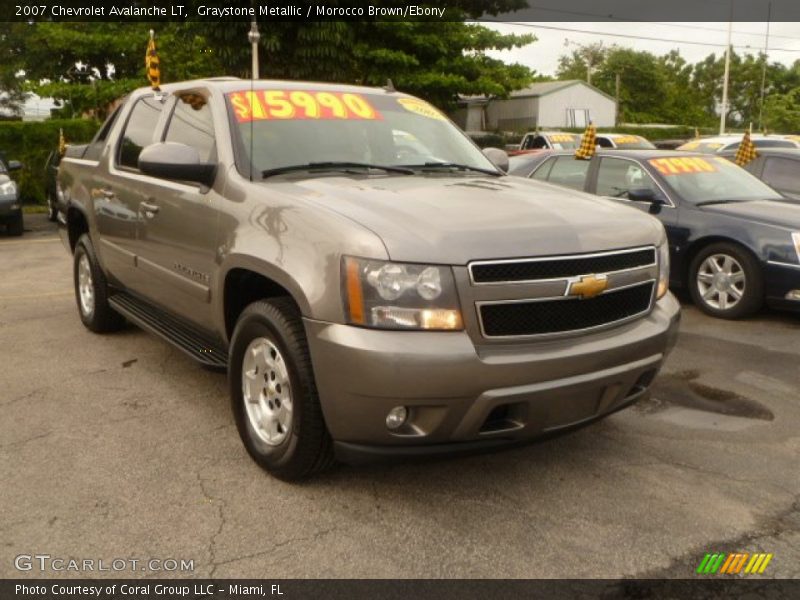 Graystone Metallic / Morocco Brown/Ebony 2007 Chevrolet Avalanche LT