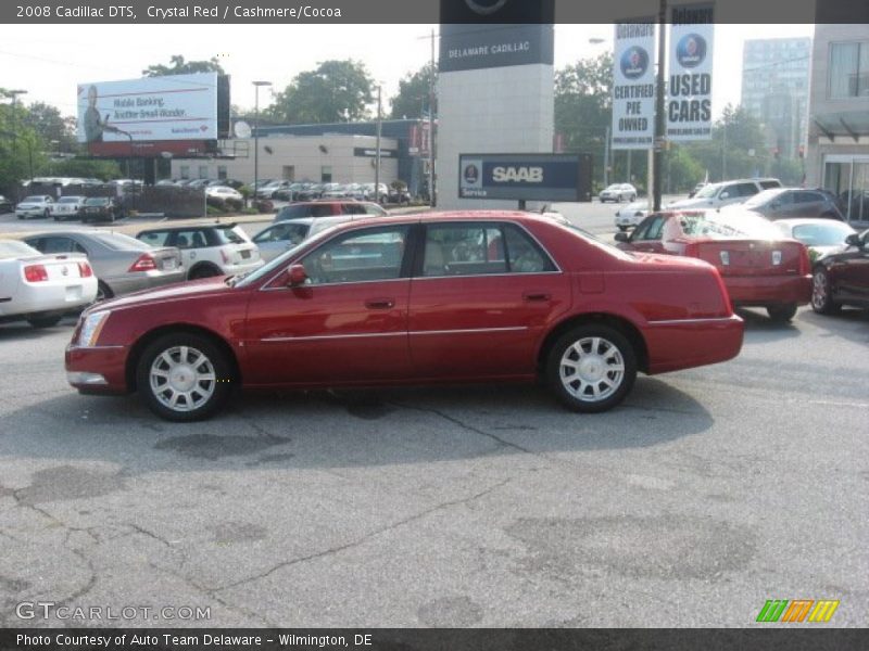 Crystal Red / Cashmere/Cocoa 2008 Cadillac DTS