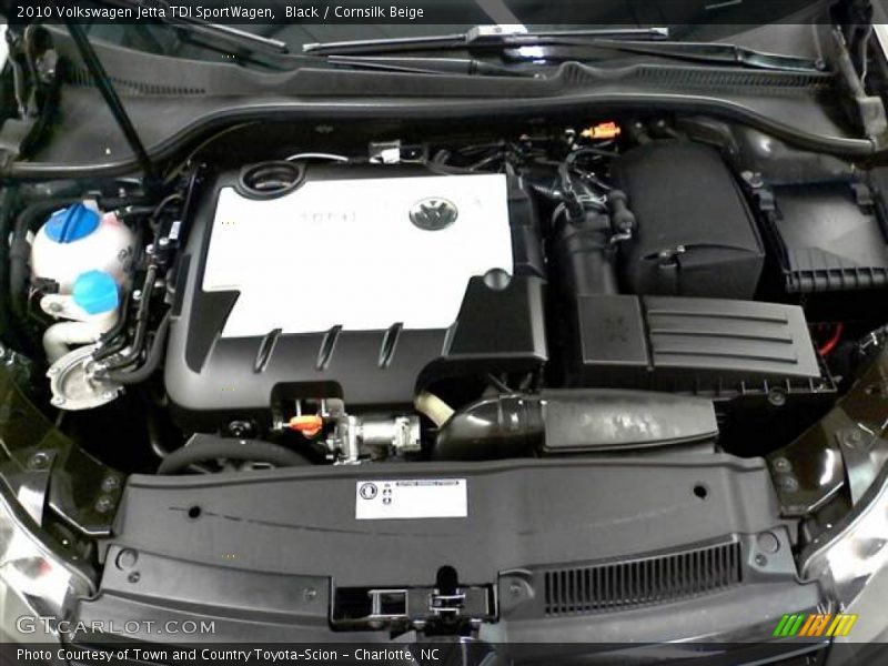 Black / Cornsilk Beige 2010 Volkswagen Jetta TDI SportWagen