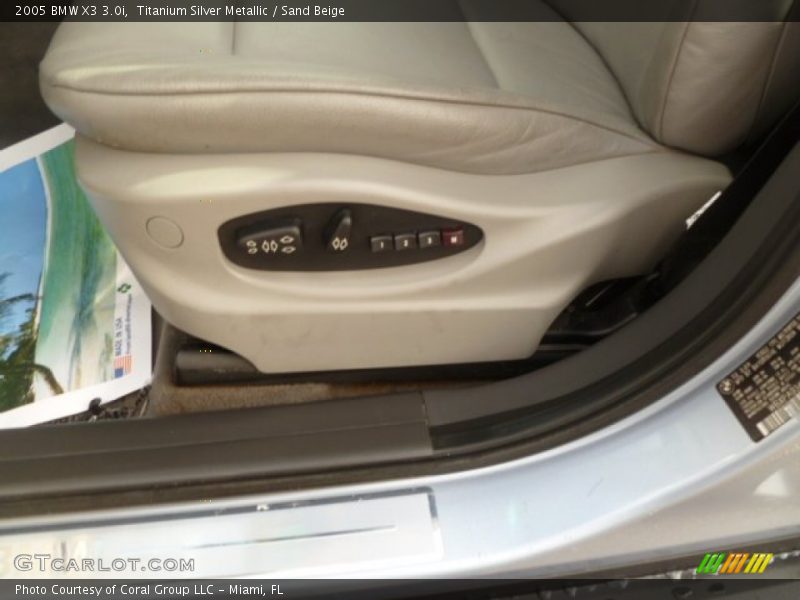 Titanium Silver Metallic / Sand Beige 2005 BMW X3 3.0i