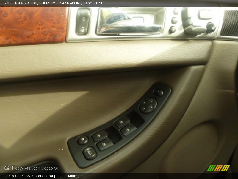 Titanium Silver Metallic / Sand Beige 2005 BMW X3 3.0i