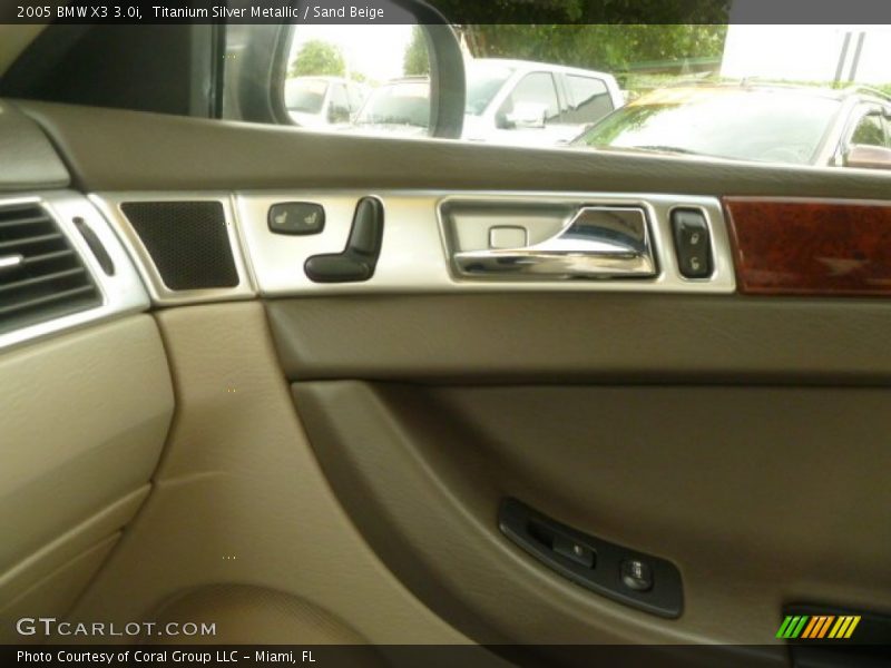 Titanium Silver Metallic / Sand Beige 2005 BMW X3 3.0i