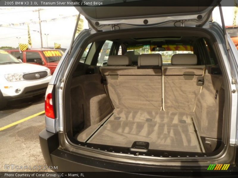 Titanium Silver Metallic / Sand Beige 2005 BMW X3 3.0i