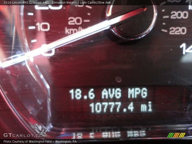 Cinnamon Metallic / Light Camel/Olive Ash 2010 Lincoln MKS EcoBoost AWD