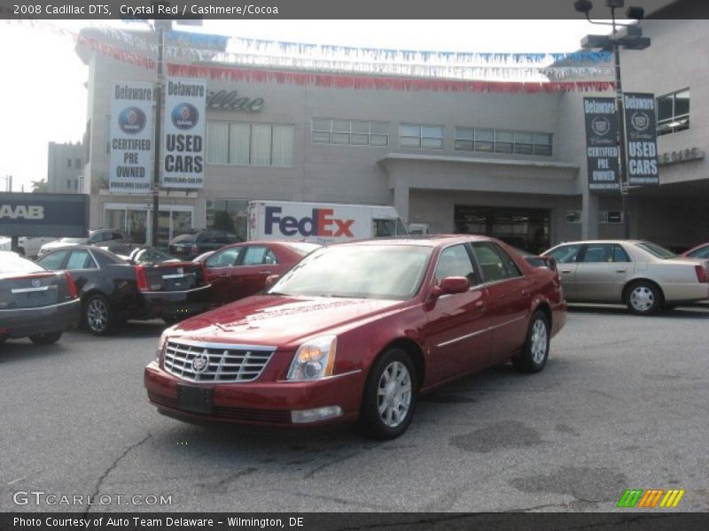 Crystal Red / Cashmere/Cocoa 2008 Cadillac DTS
