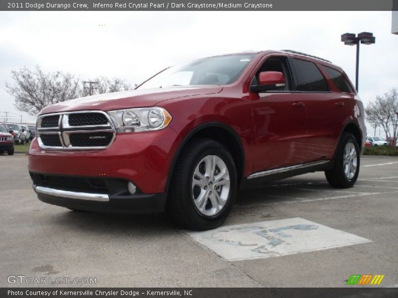 Front 3/4 View of 2011 Durango Crew