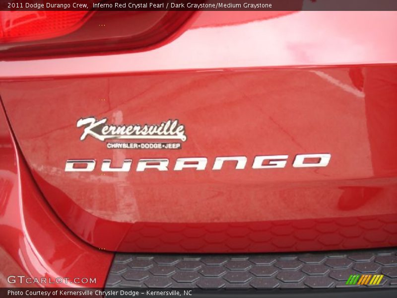Inferno Red Crystal Pearl / Dark Graystone/Medium Graystone 2011 Dodge Durango Crew