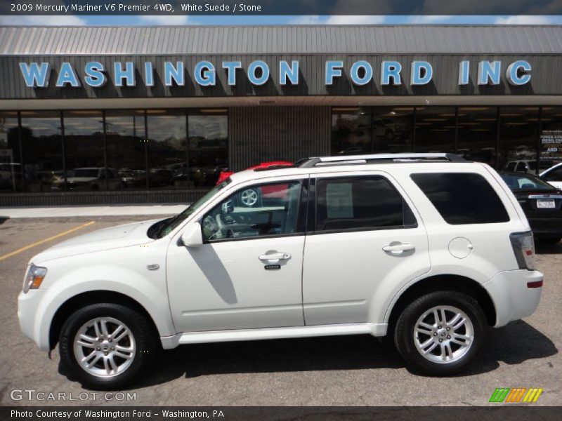 White Suede / Stone 2009 Mercury Mariner V6 Premier 4WD