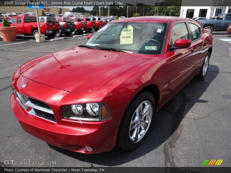 Inferno Red Crystal Pearl / Dark Slate Gray 2008 Dodge Charger R/T