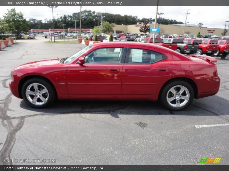 Inferno Red Crystal Pearl / Dark Slate Gray 2008 Dodge Charger R/T