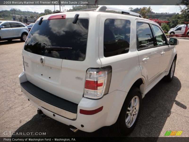 White Suede / Stone 2009 Mercury Mariner V6 Premier 4WD