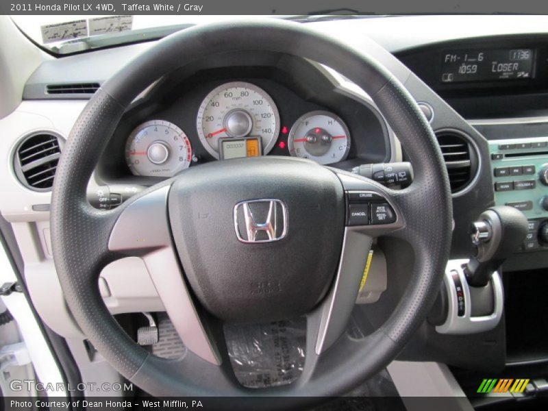 Taffeta White / Gray 2011 Honda Pilot LX 4WD