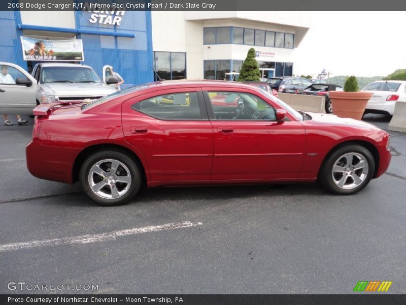 Inferno Red Crystal Pearl / Dark Slate Gray 2008 Dodge Charger R/T